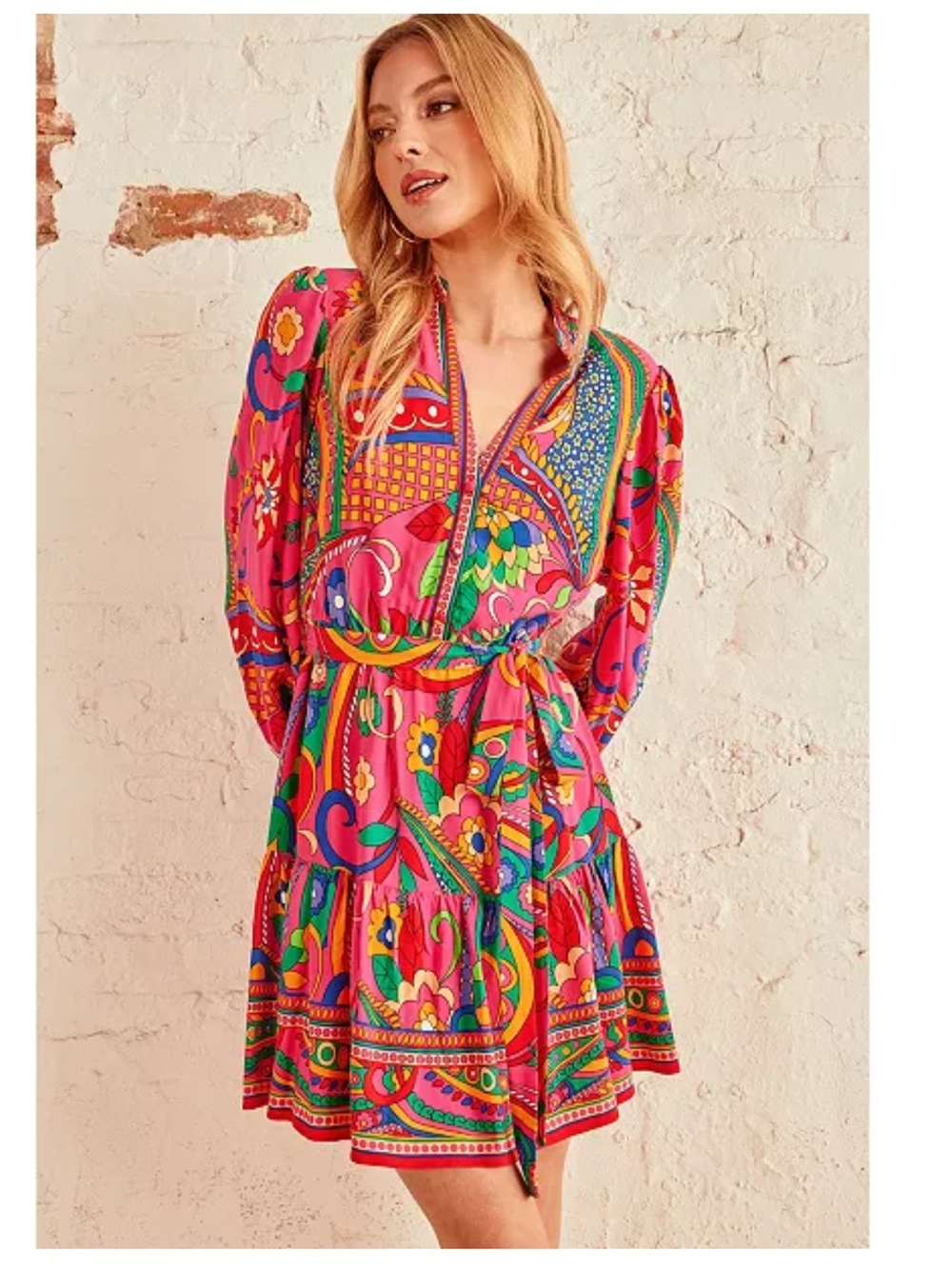 Adrianna by Adrianna Papell Printed Shirtdress - Picture 2 of 10